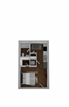 floor plan option in our apartment in Hurst, TX